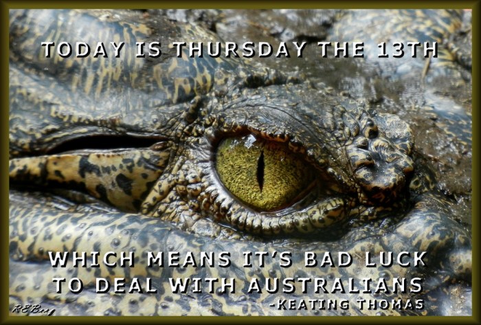 Unlucky Day Down Under